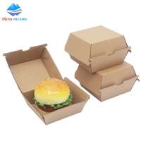 Factory Price Bio Printed Paper Burger Box Printed Kraft Board Cardboard Paper Boxes