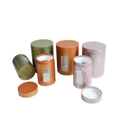 Factory Price Wholesale Luxury Customized Rigid Paper Packaging Cylinder Round Cardboard Tea Gift Boxes