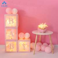 Transparent surprise baby shower wedding birthday party decoration confession letter balloon box