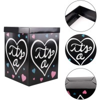 Gender Reveal Balloon Box DIY Baby Gender Reveal Party Supplies Paper Box for Gender Reveal Decorations Baby Shower